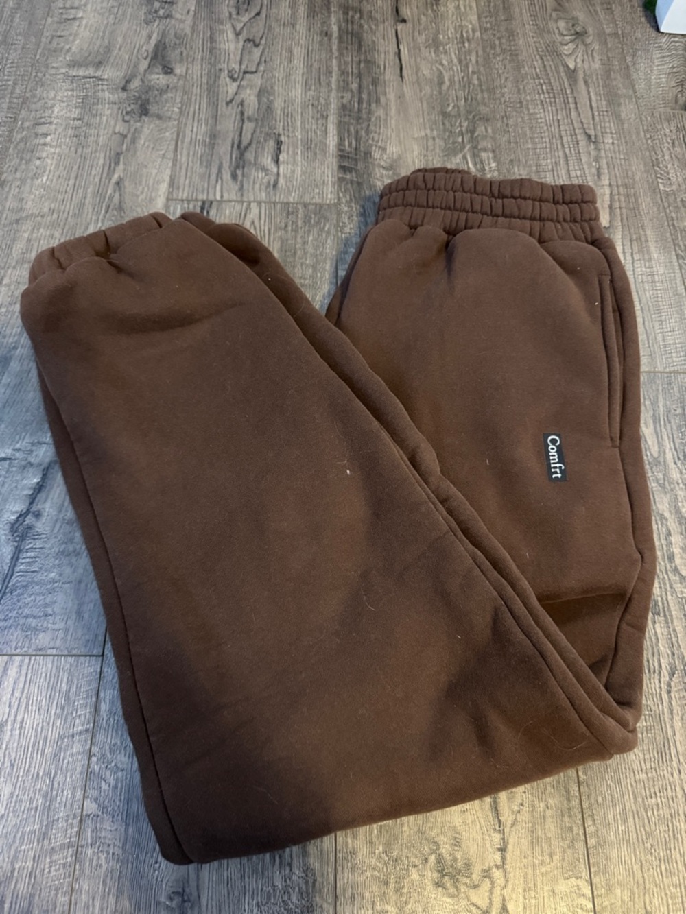 Comfort Brown Fleece Joggers for Women